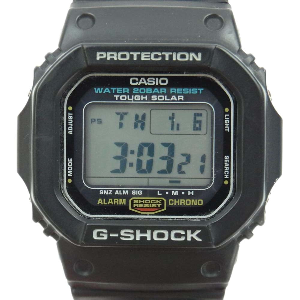 CASIO G-SHOCK カシオ ジーショック G-5600E-1JF ソーラー EL バック ライト タイプ 腕時計 ウォチ ブラック系【中古】