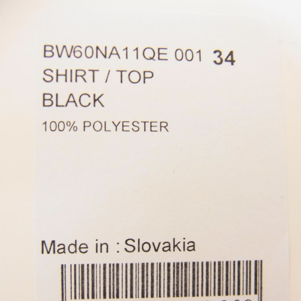 GIVENCHY ジバンシィ BW60NA11QE SHIRT TOP ブラウス シャツ ブラック ブラック系 34【新古品】【未使用】【中古】