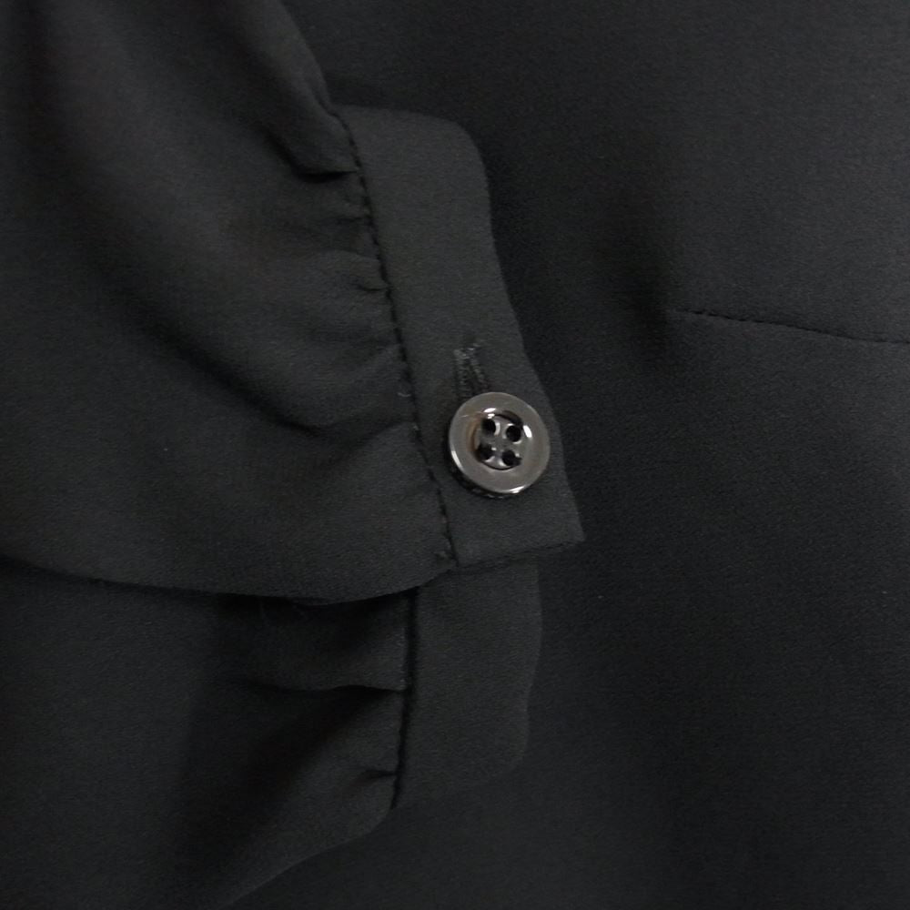 GIVENCHY ジバンシィ BW60NA11QE SHIRT TOP ブラウス シャツ ブラック ブラック系 34【新古品】【未使用】【中古】