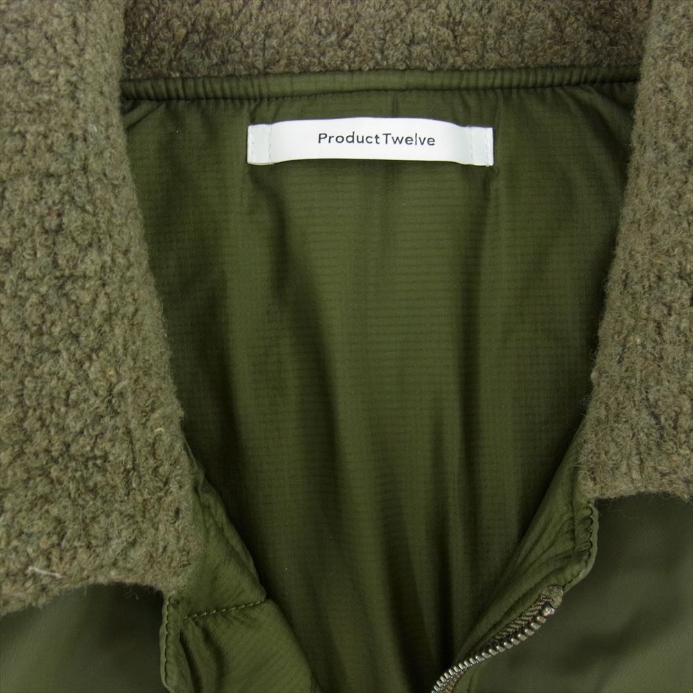 プロダクトトゥエルブ JOURNAL STANDARD ジャーナルスタンダード 別注 NYLON SATIN ブルゾン グリーン系 2【中古】