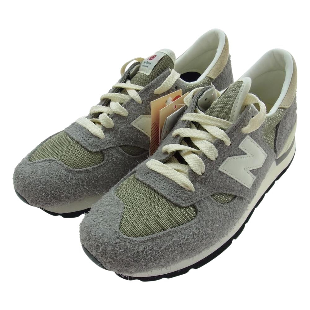 NEW BALANCE ニューバランス M990TA1 USA製 ローカット スニーカー  グレー系 28cm【極上美品】【中古】