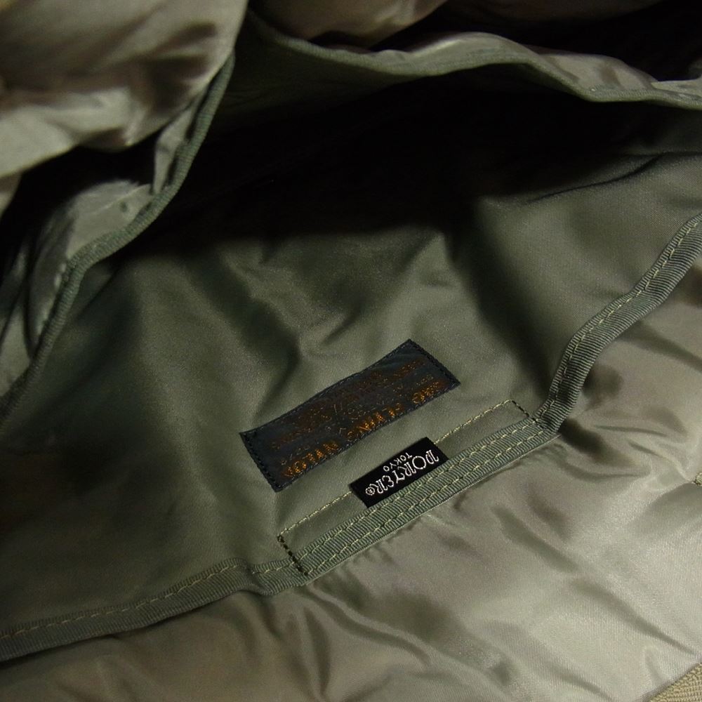 Buzz Rickson's バズリクソンズ × PORTER ポーター BRO2530 2WAY トート ヘルメット バッグ カーキ系【極上美品】【中古】