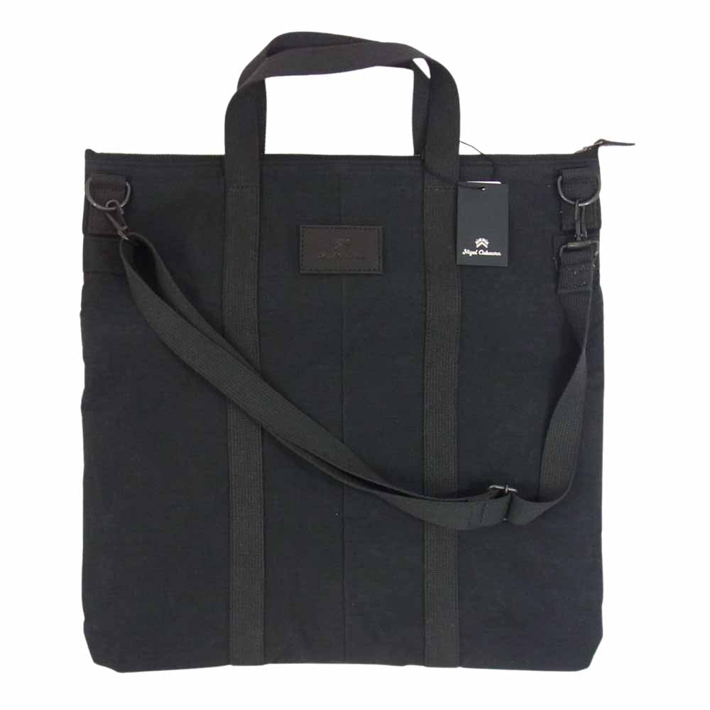 Nigel Cabourn ナイジェルケーボン bagmix コットンナイロン weather ヘルメットバッグ ブラック系【新古品】【未使用】【中古】