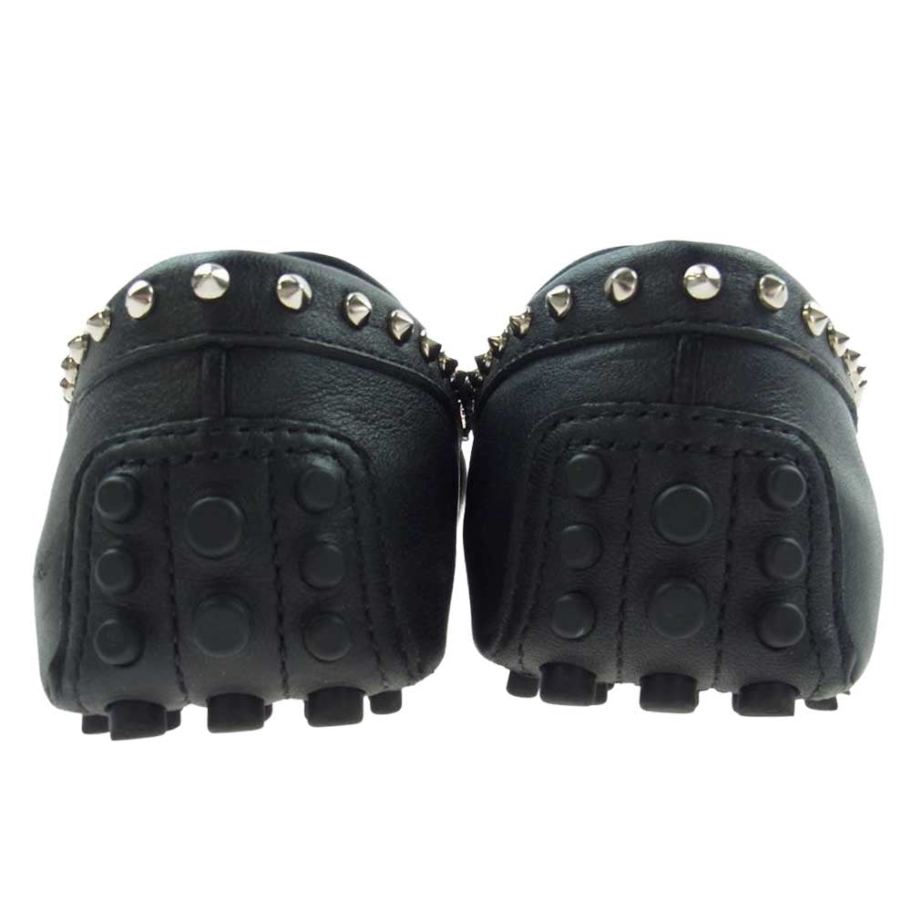 GUCCI グッチ 370917 ホースビット スタッズ レザー ローファー ドライブ シューズ ブラック系 35.5【中古】