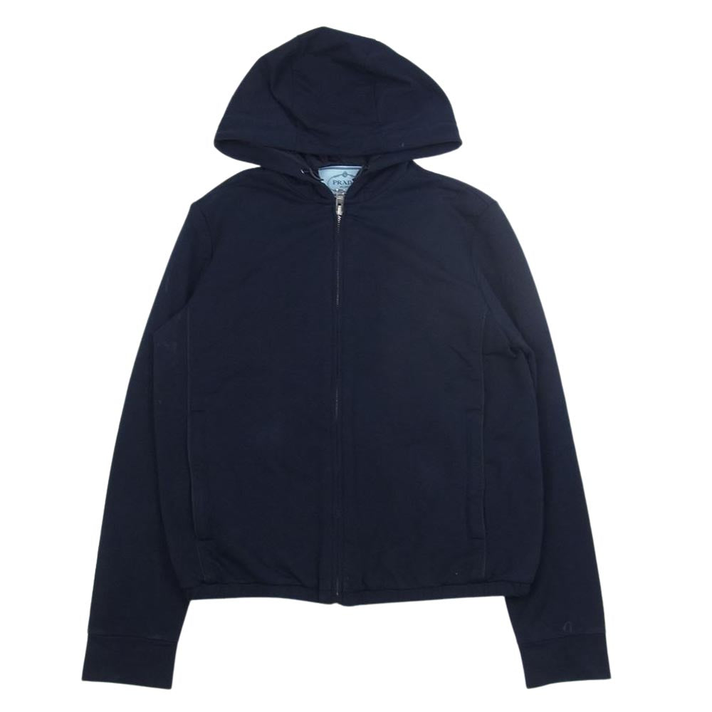 PRADA プラダ 138470 ジップアップ パーカー ネイビー系 XS【中古】