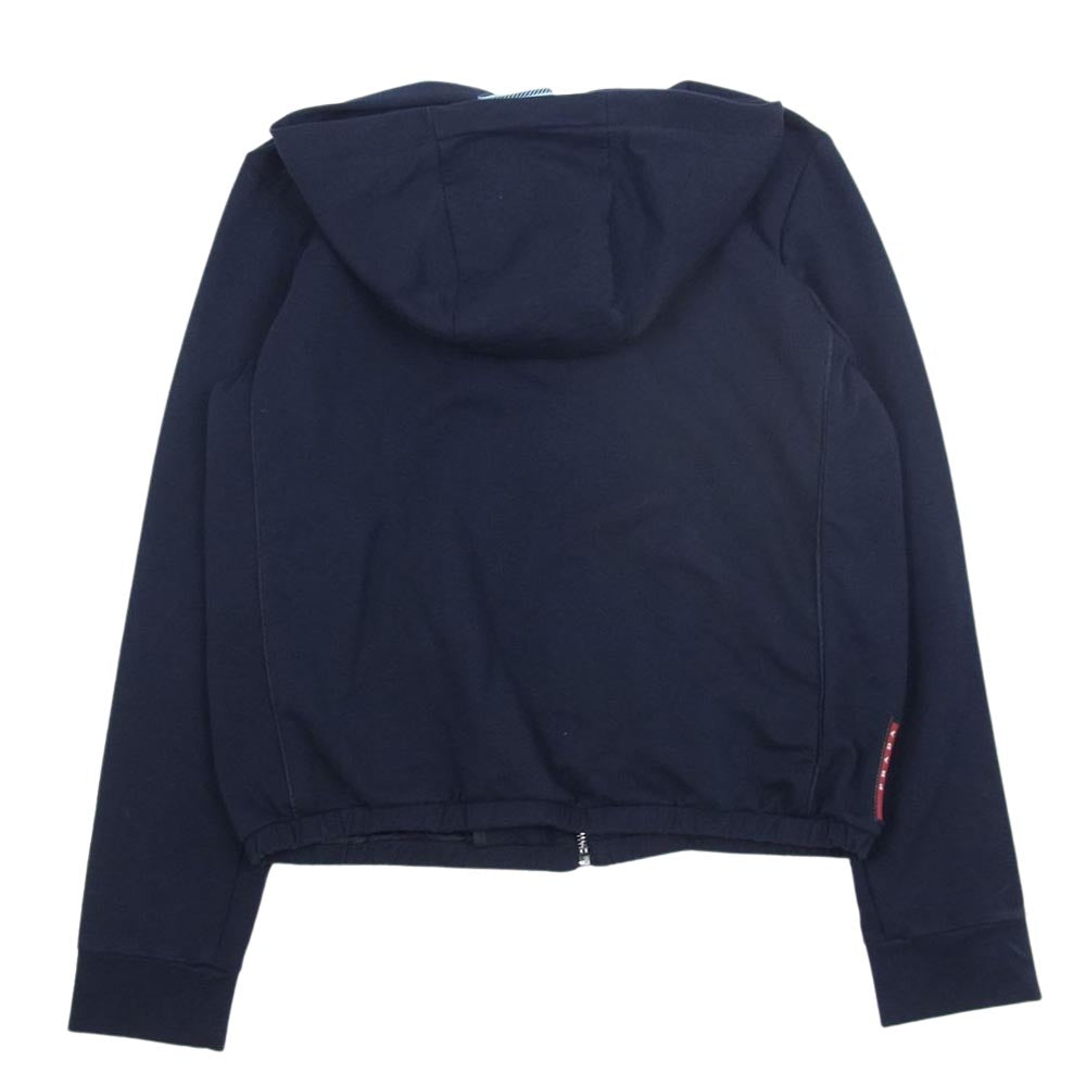 PRADA プラダ 138470 ジップアップ パーカー ネイビー系 XS【中古】