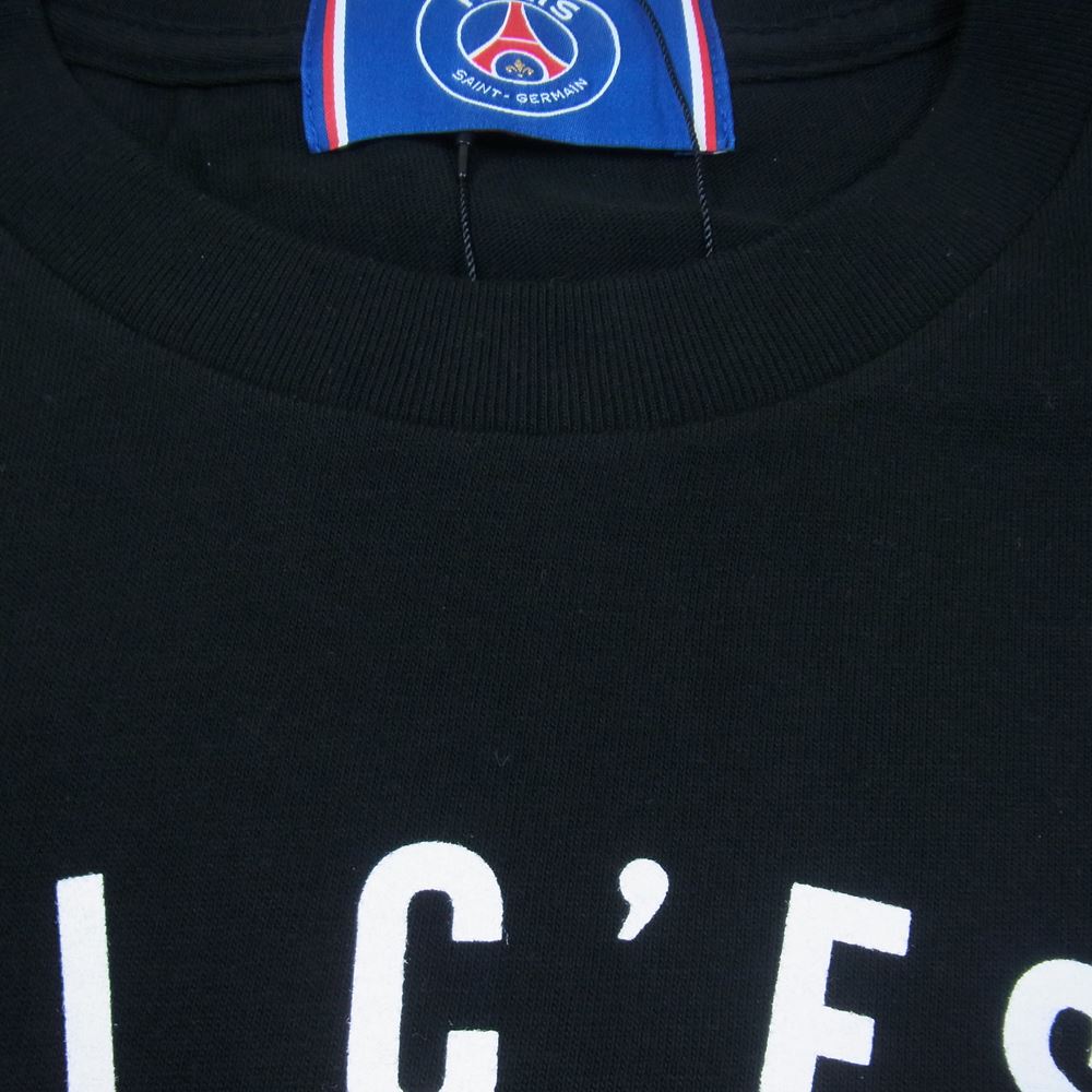 パリ・サンジェルマン  ICI C’ESTPARIS ファナティクス 半袖 Tシャツ ブラック系 L【新古品】【未使用】【中古】