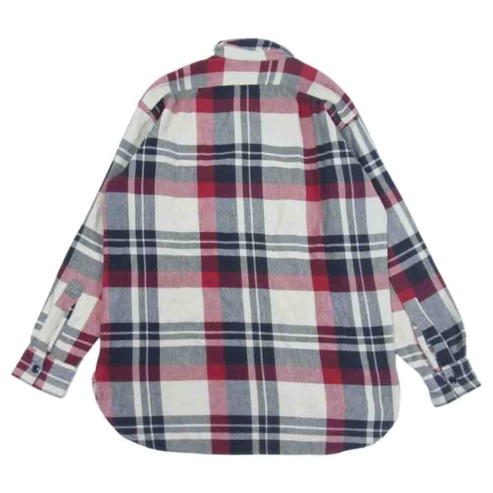 RRL ダブルアールエル RRL ダブルアールエル 90s 三ツ星タグ チェック ハーフジップ プルオーバー シャツ マルチカラー系 M【中古】