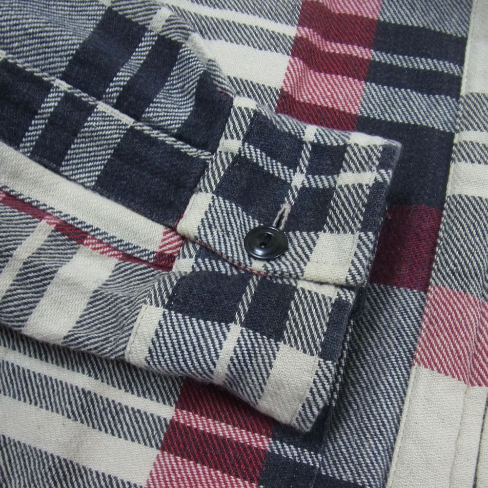 RRL ダブルアールエル RRL ダブルアールエル 90s 三ツ星タグ チェック ハーフジップ プルオーバー シャツ マルチカラー系 M【中古】