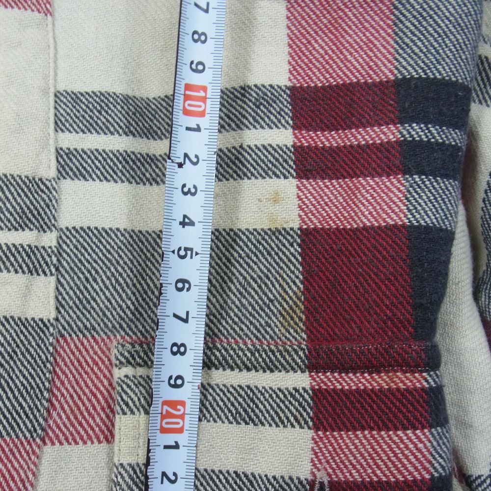 RRL ダブルアールエル RRL ダブルアールエル 90s 三ツ星タグ チェック ハーフジップ プルオーバー シャツ マルチカラー系 M【中古】