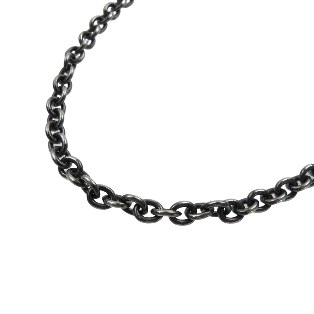 GABOR ガボール 6チェーン クォーター スカル Tバー ネックレス 55cm チェーン シルバー系【中古】