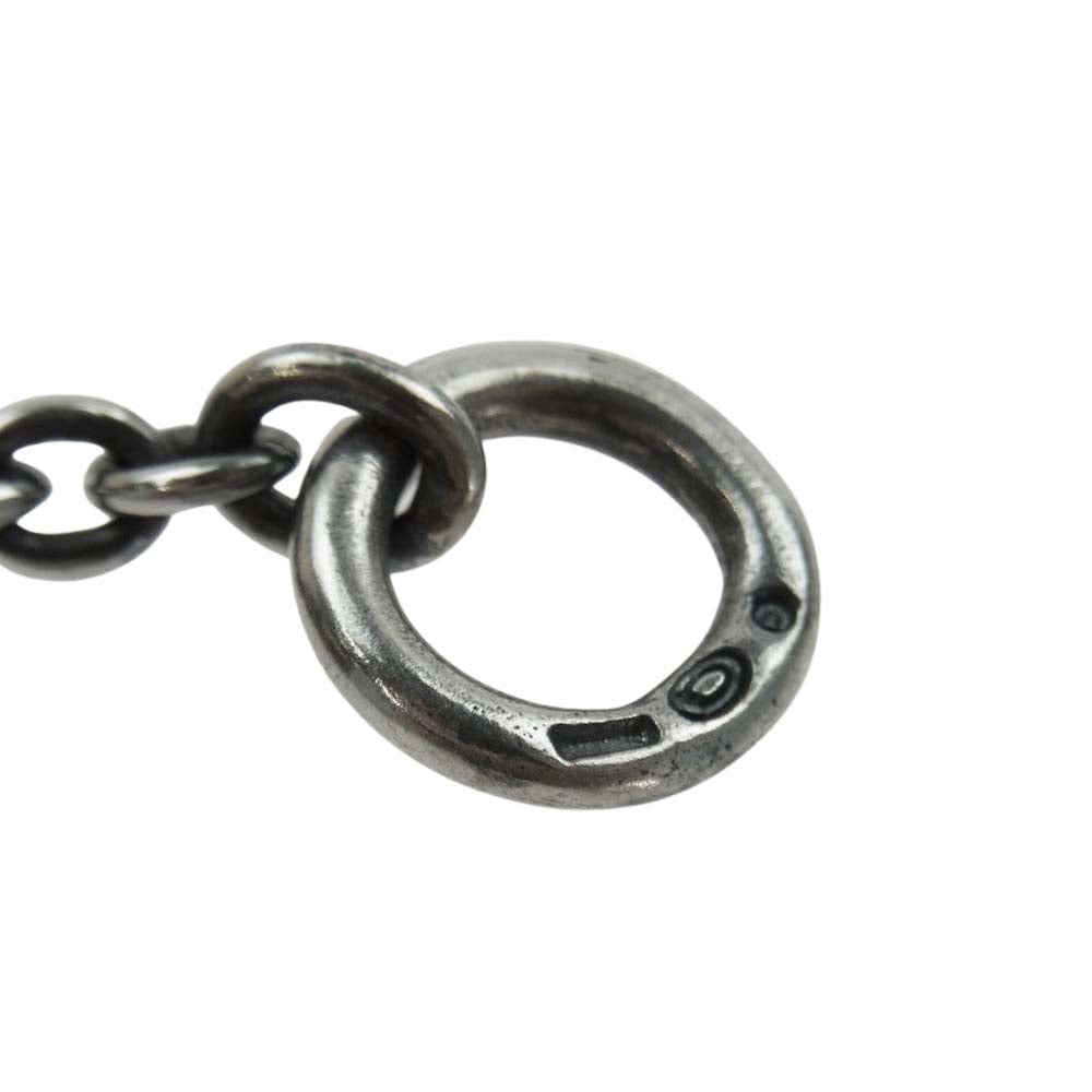 GABOR ガボール 6チェーン クォーター スカル Tバー ネックレス 55cm チェーン シルバー系【中古】