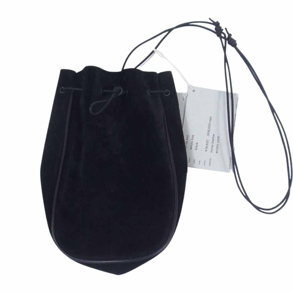 エンダースキーマ ro-rb-snz  senzu bag センズ バッグ ホースベロアレザー ブラック系【美品】【中古】