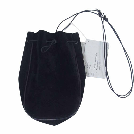 エンダースキーマ ro-rb-snz  senzu bag センズ バッグ ホースベロアレザー ブラック系【美品】【中古】