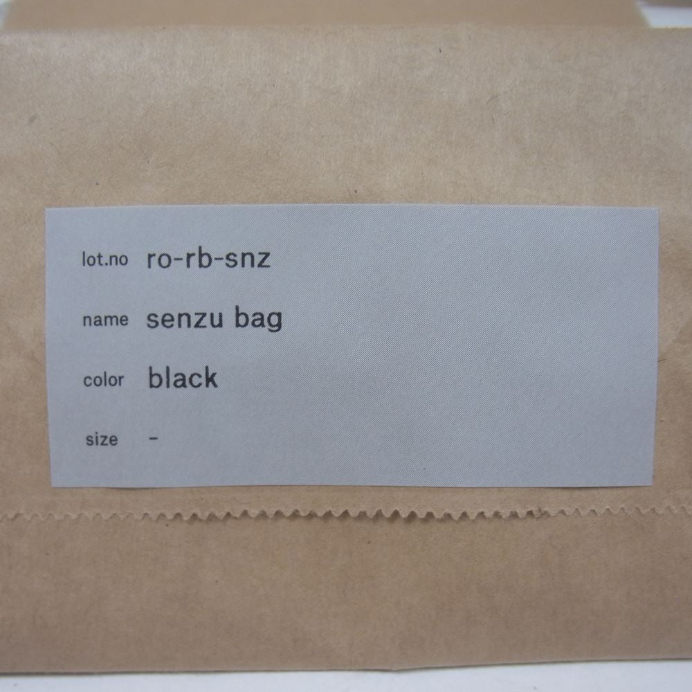 エンダースキーマ ro-rb-snz  senzu bag センズ バッグ ホースベロアレザー ブラック系【美品】【中古】