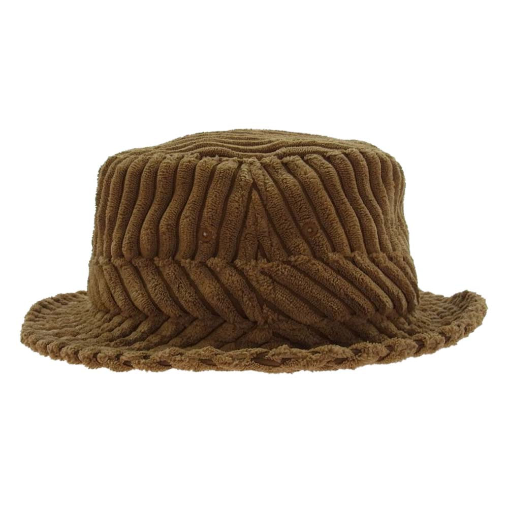 Supreme シュプリーム 21SS Terry Corduroy Crusher テリー コーデュロイ クラッシャー バケット ハット ライトブラウン系【中古】