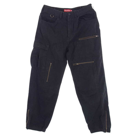 Supreme シュプリーム 21SS Cargo Flight Pant カーゴ フライト ジップ パンツ ブラック系 30【中古】