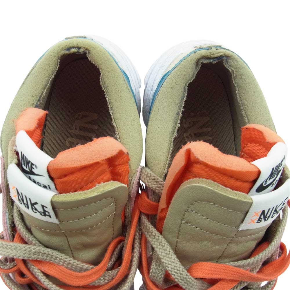 NIKE ナイキ DM7901-200 × KAWS×sacai BLAZER LOW Reed カウズ サカイ ブレーザー ローリード ローカット スニーカー REED/BRIGHT SPRUCE-WHITE 27cm 【中古】