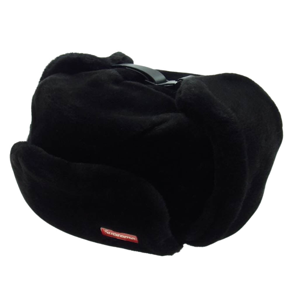 Supreme シュプリーム 19AW Faux Fur Ushanka Hat ファー ウシャンカ フライト キャップ ハット ブラック系【中古】