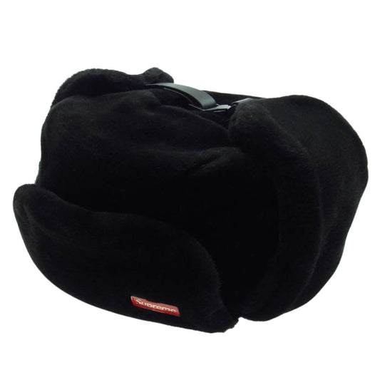 Supreme シュプリーム 19AW Faux Fur Ushanka Hat ファー ウシャンカ フライト キャップ ハット ブラック系【中古】
