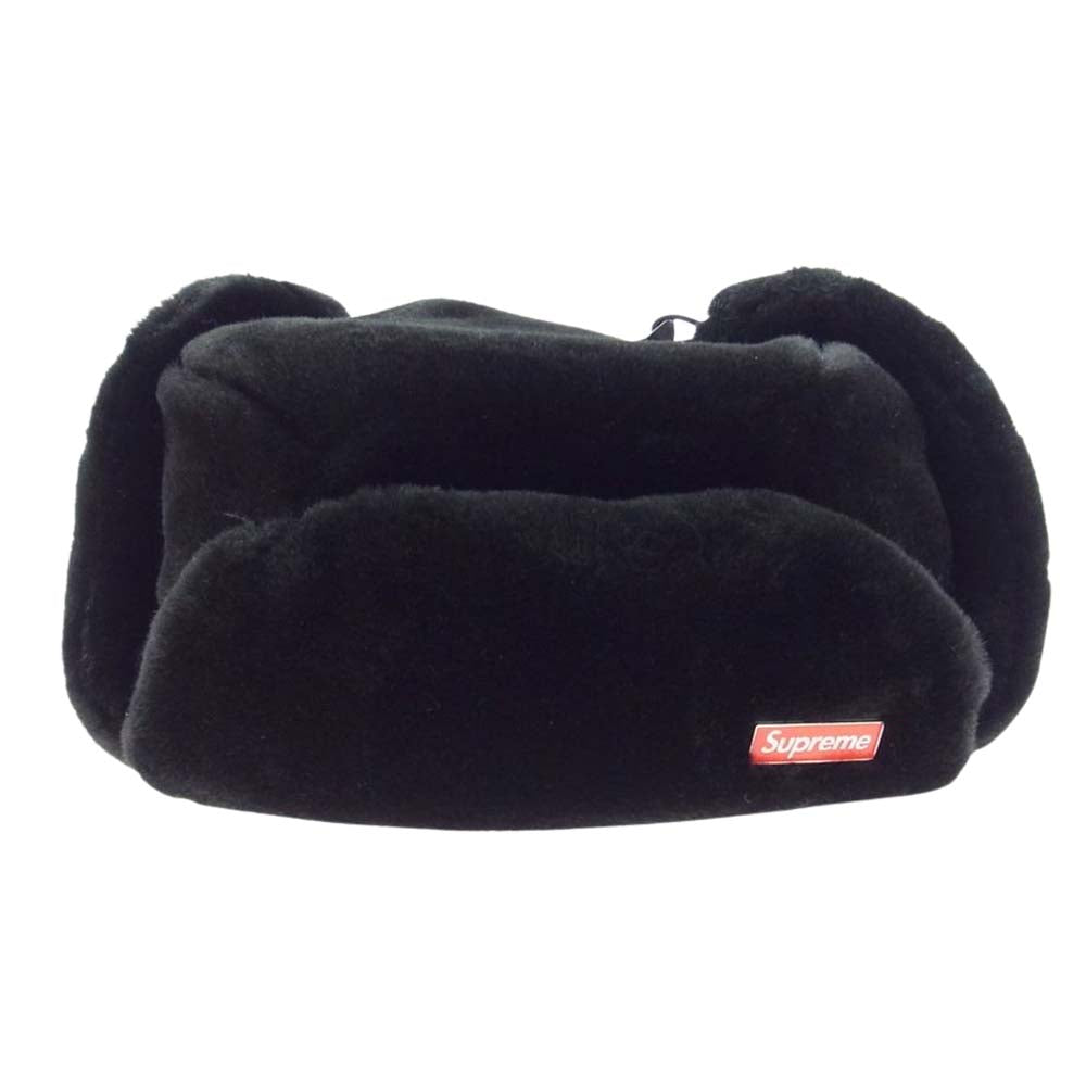 Supreme シュプリーム 19AW Faux Fur Ushanka Hat ファー ウシャンカ フライト キャップ ハット ブラック系【中古】