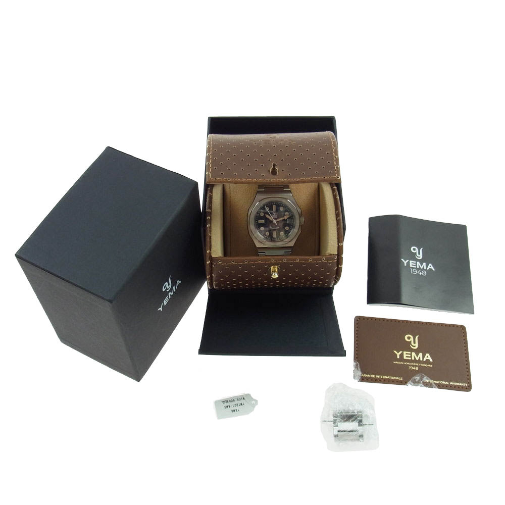 イエマ  YWTR21-AMS WRISTMASTER TRAVELLER リストマスター トラベラー オートマチック リストウォッチ 腕時計 シルバー系【中古】
