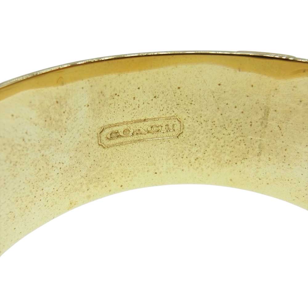 COACH コーチ ZEBRA BANGLE ゼブラ ブレスレット バングル  シルバー系【中古】