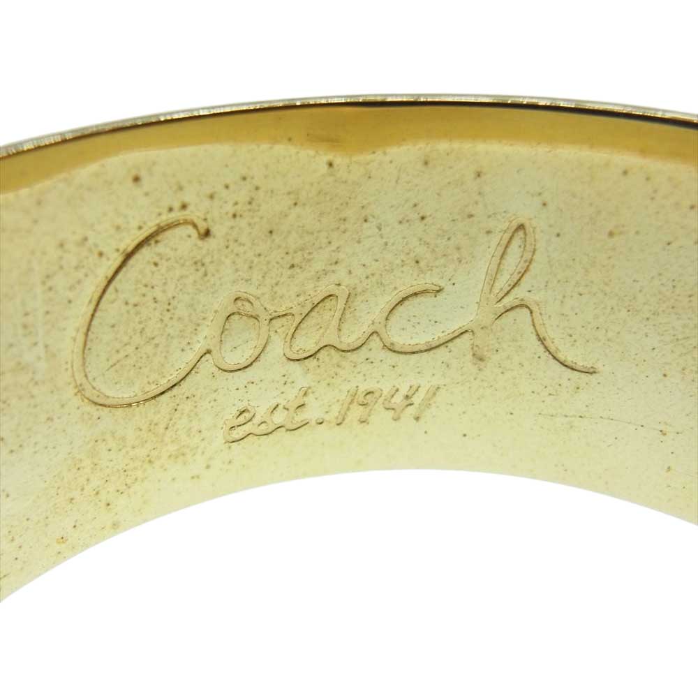 COACH コーチ ZEBRA BANGLE ゼブラ ブレスレット バングル  シルバー系【中古】