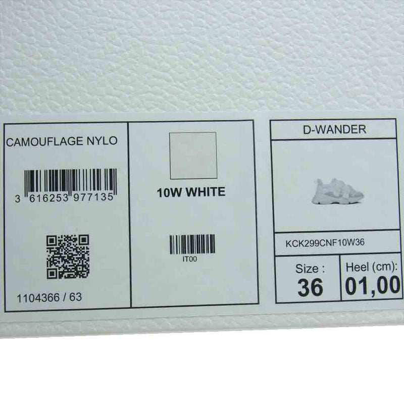 Dior ディオール KCK299CNF D-Wander Sneaker ワンダー ローカット スニーカー ホワイト系 LS 36【中古】