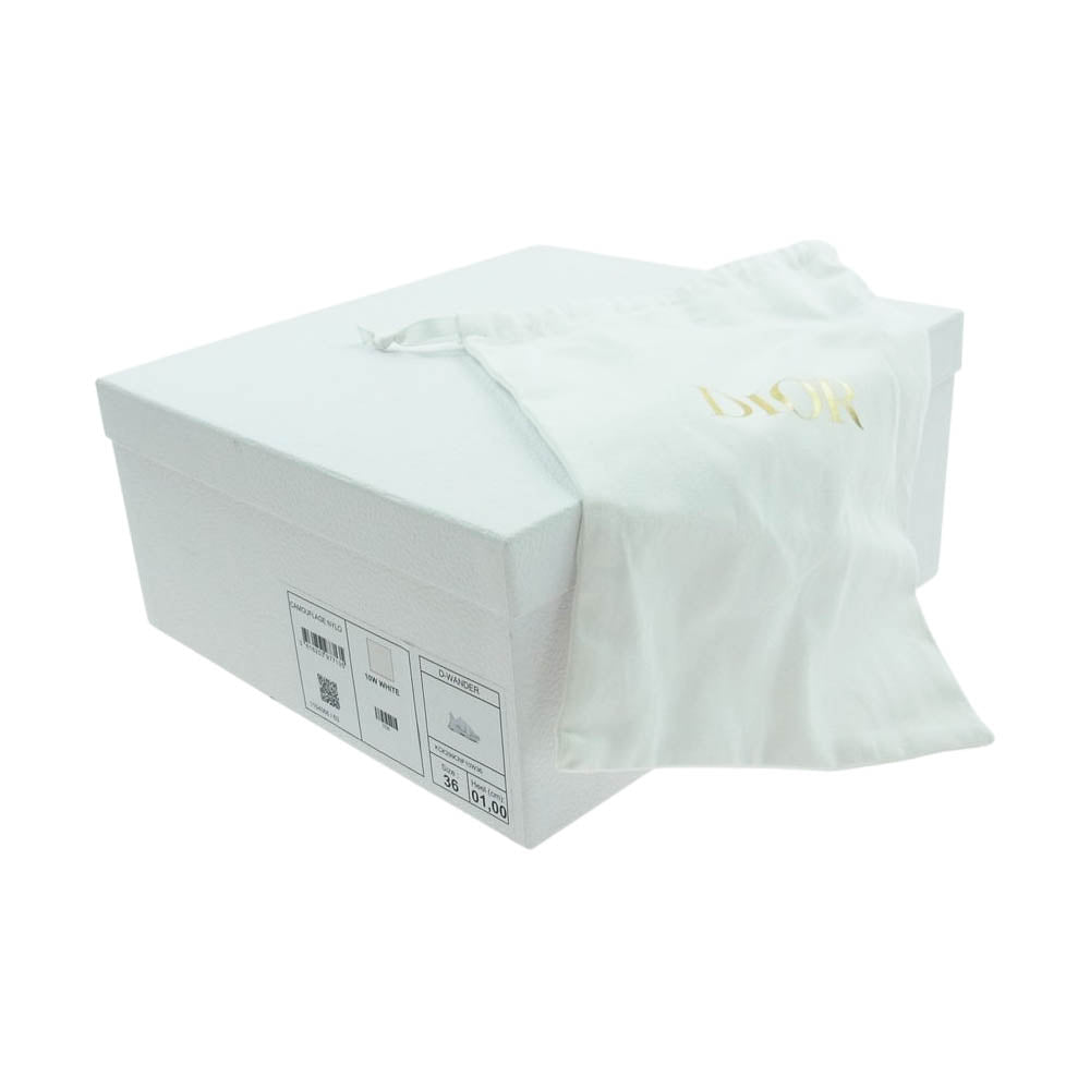 Dior ディオール KCK299CNF D-Wander Sneaker ワンダー ローカット スニーカー ホワイト系 LS 36【中古】