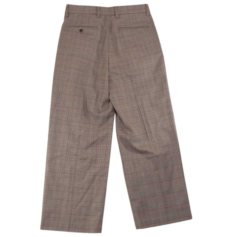 ウル 22AW 22FWC04 1 TUCK PANTS 1タック ワイド スラックスパンツ ブラウン系 2【中古】