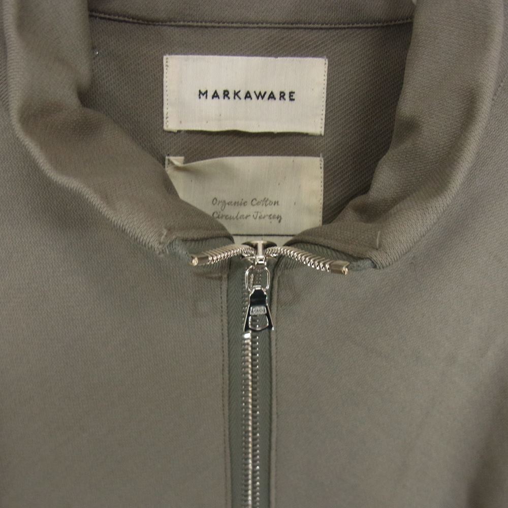 markaware マーカウェア 22AW A22A-12BL01C オーガニックコットン サーキュラー ジャージ トラック ジャケット グレー系 1【美品】【中古】