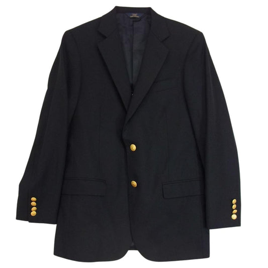 Brooks Brothers ブルックスブラザーズ 19-12-9691 346 金ボタン 紺ブレ ブレザー ウール 2B テーラードジャケット ネイビー系 37SHT【中古】