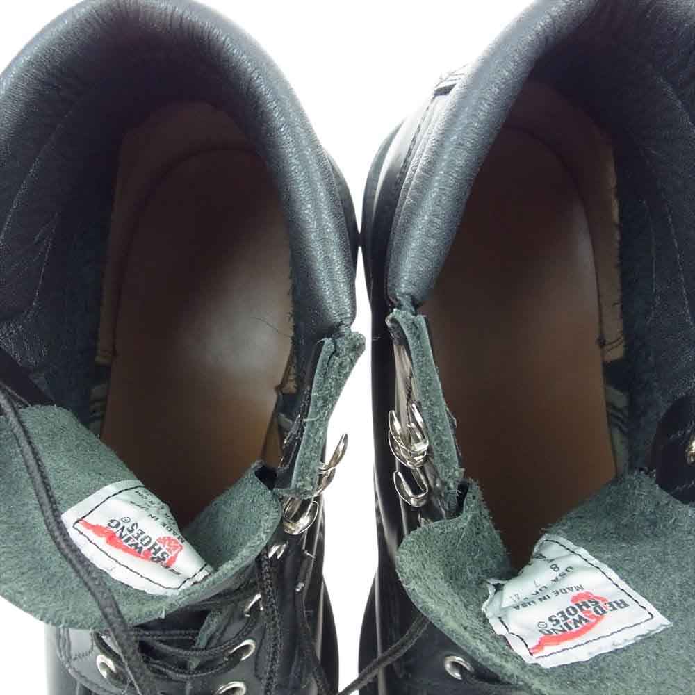 RED WING レッドウィング 8133 SUPER SOLE 6 MOC-TOE スーパーソール モックトゥ ワークブーツ ブラック系 26cm【中古】