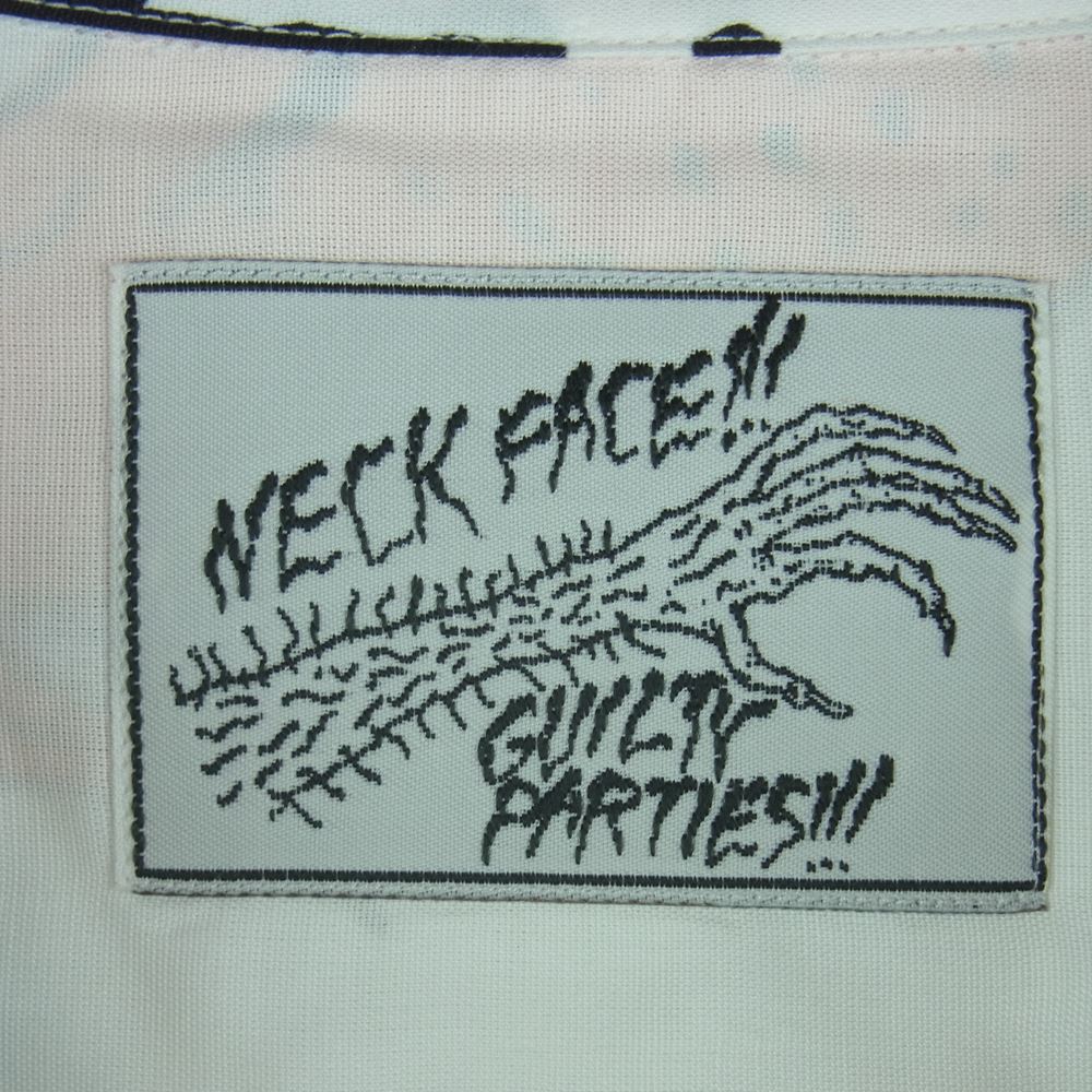 WACKO MARIA ワコマリア 21AW NECKFACE-WM-HI13-A NECK FACE HAWAIIAN SHIRT TYPE 4 ハワイアン レーヨン アロハ 半袖 シャツ ホワイト系 S【新古品】【未使用】【中古】