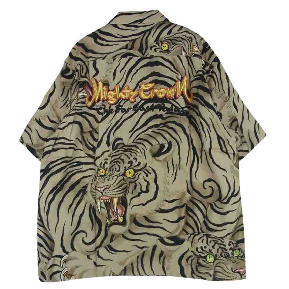 WACKO MARIA MIGHTY CROWN トラ柄 アロハシャツ XL WACKO MARIA ワコマリア 21SS WM-HI047 MIGHTY CROWN マイティ