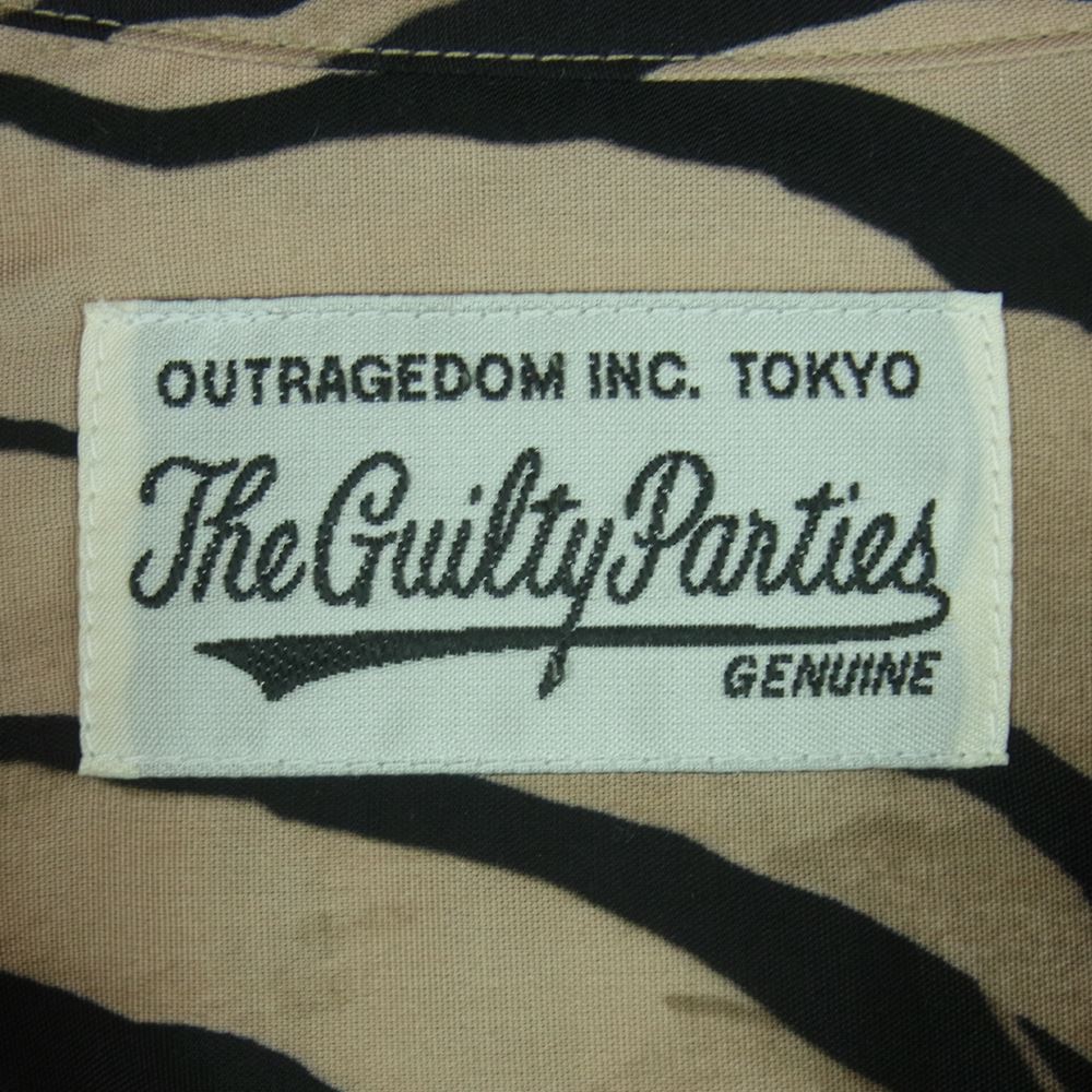 WACKO MARIA ワコマリア 21SS WM-HI047 MIGHTY CROWN マイティ クラウン HAWAIIAN S/S SHIRT TYPE 4 ハワイアン レーヨン アロハ 半袖 シャツ ベージュ系 ONE M【新古品】【未使用】【中古】