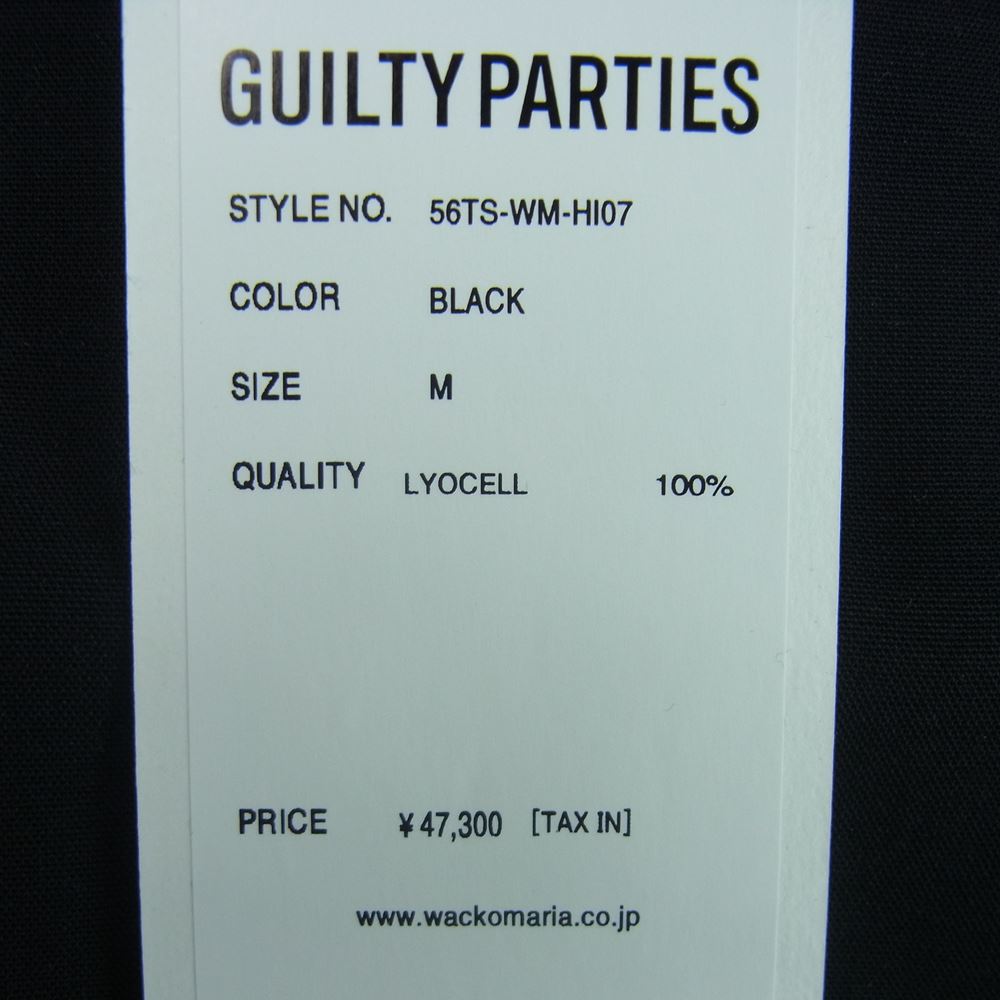 WACKO MARIA ワコマリア 22SS 56TS-WM-HI07 56 TATTOO STUDIO タトゥー スタジオ HAWAIIAN SHIRT S/S TYPE-2 ハワイアン 半袖 アロハ シャツ ブラック系 M【新古品】【未使用】【中古】