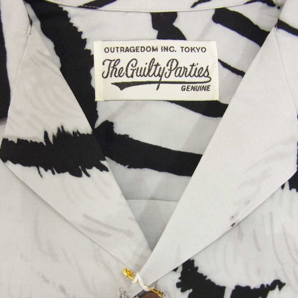 WACKO MARIA ワコマリア 22AW WM-HI33 × TIM LEHI ティムリーハイ HAWAIIAN L/S SHIRT ハワイアン レーヨン アロハ 長袖 シャツ グレー マルチカラー系 S【極上美品】【中古】