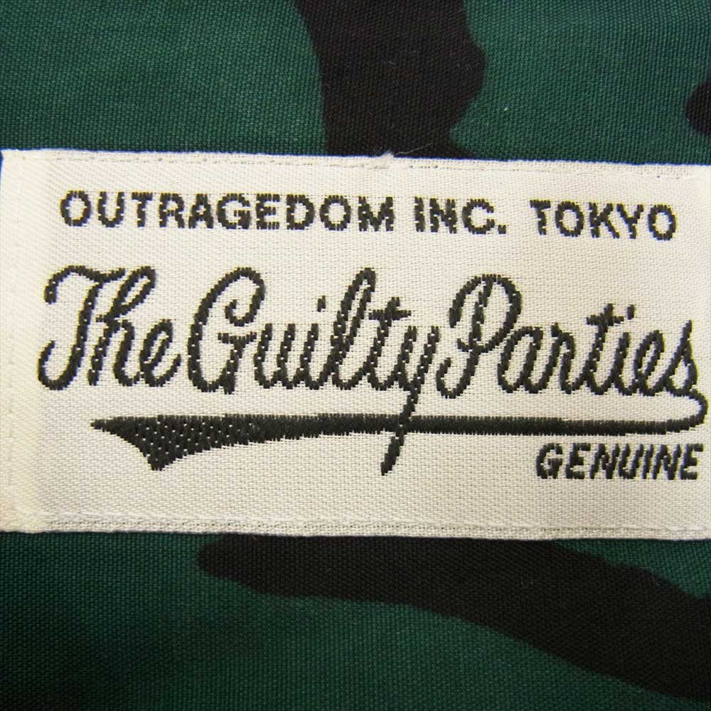 WACKO MARIA ワコマリア 22AW WM-HI33 × TIM LEHI ティムリーハイ HAWAIIAN L/S SHIRT ハワイアン レーヨン アロハ 長袖 シャツ グリーン グリーン系 M【新古品】【未使用】【中古】