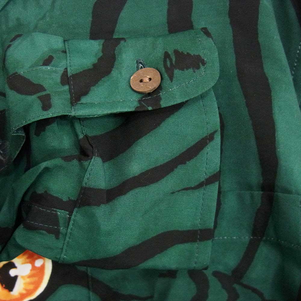 WACKO MARIA ワコマリア 22AW WM-HI33 × TIM LEHI ティムリーハイ HAWAIIAN L/S SHIRT ハワイアン レーヨン アロハ 長袖 シャツ グリーン グリーン系 M【新古品】【未使用】【中古】