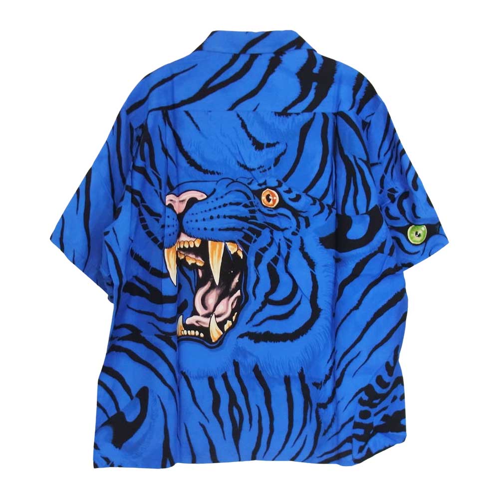 WACKO MARIA ワコマリア 22AW WM-HI32 × TIM LEHI ティムリーハイ HAWAIIAN S/S SHIRT ハワイアン レーヨン アロハ 半袖 シャツ ブルー ブルー系【新古品】【未使用】【中古】