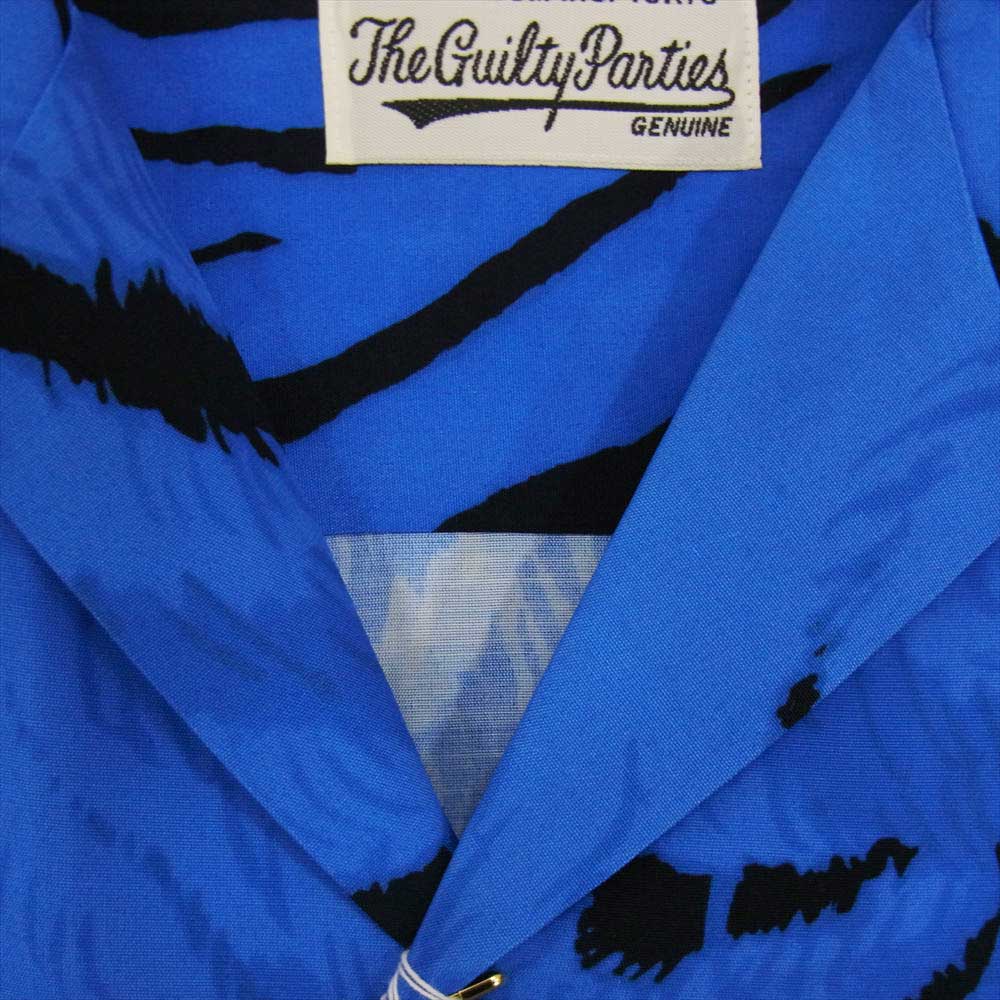 WACKO MARIA ワコマリア 22AW WM-HI32 × TIM LEHI ティムリーハイ HAWAIIAN S/S SHIRT ハワイアン レーヨン アロハ 半袖 シャツ ブルー ブルー系【新古品】【未使用】【中古】