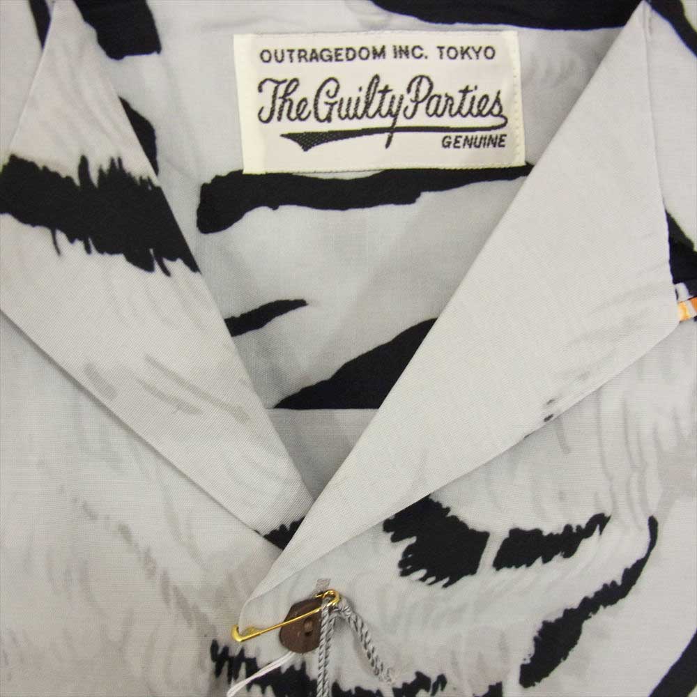 WACKO MARIA ワコマリア 22AW WM-HI32 × TIM LEHI ティムリーハイ HAWAIIAN S/S SHIRT ハワイアン レーヨン アロハ 半袖 シャツ グレー グレー系 S【新古品】【未使用】【中古】