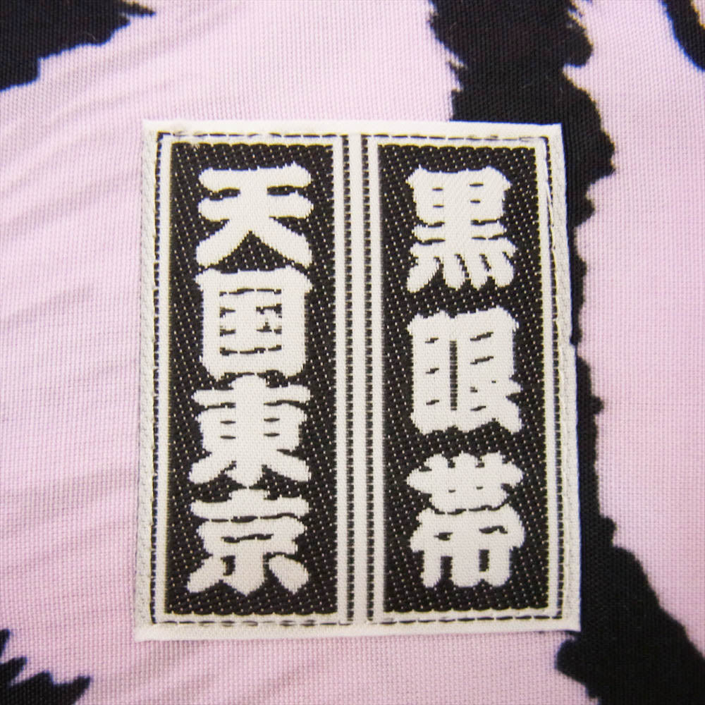 WACKO MARIA ワコマリア 22AW WM-HI03 BLACK EYE PATCH ブラックアイパッチ HAWAIIAN SHIRT L/S ハワイアン レーヨン アロハ 長袖  シャツ ピンク ピンク系 L【新古品】【未使用】【中古】