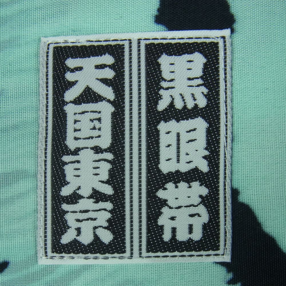 WACKO MARIA ワコマリア 22AW WM-HI03 BLACK EYE PATCH ブラックアイパッチ HAWAIIAN SHIRT L/S ハワイアン レーヨン アロハ 長袖 シャツ ブルー系 MINT M【新古品】【未使用】【中古】