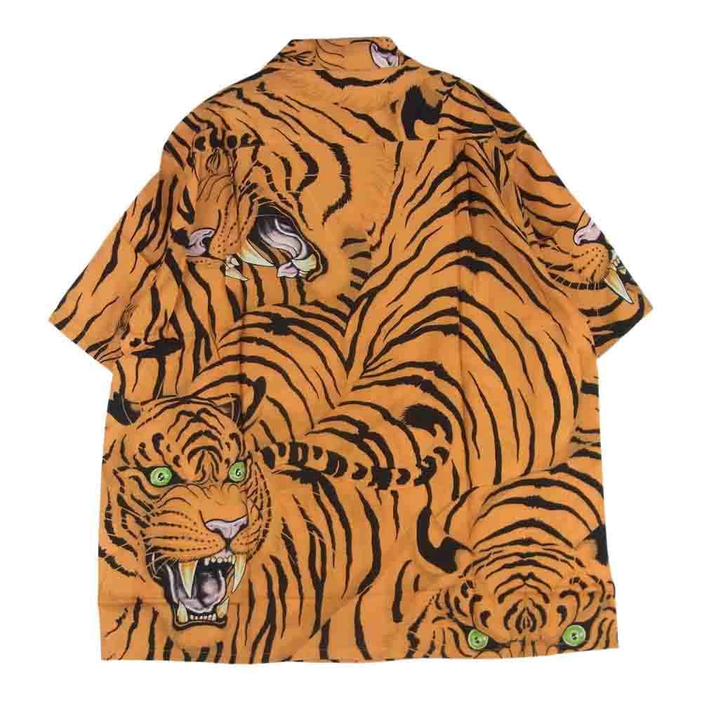 WACKO MARIA ワコマリア 22SS WM-HI27 TIM LEHI ティムリーハイ HAWAIIAN S/S SHIRT TYPE-2 ハワイアン レーヨン アロハ 半袖 シャツ オレンジ系 S【新古品】【未使用】【中古】