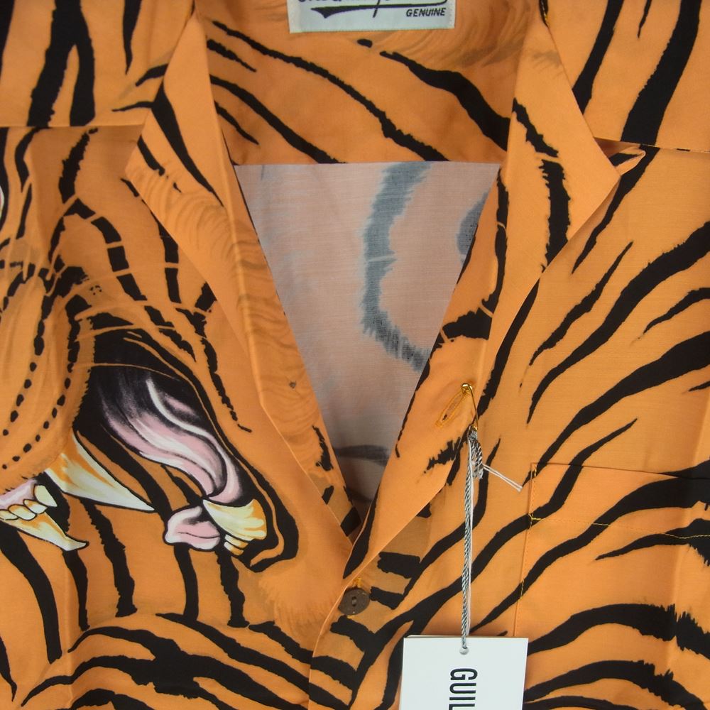 WACKO MARIA ワコマリア 22SS WM-HI27 TIM LEHI ティムリーハイ HAWAIIAN S/S SHIRT TYPE-2 ハワイアン レーヨン アロハ 半袖 シャツ オレンジ系 S【新古品】【未使用】【中古】