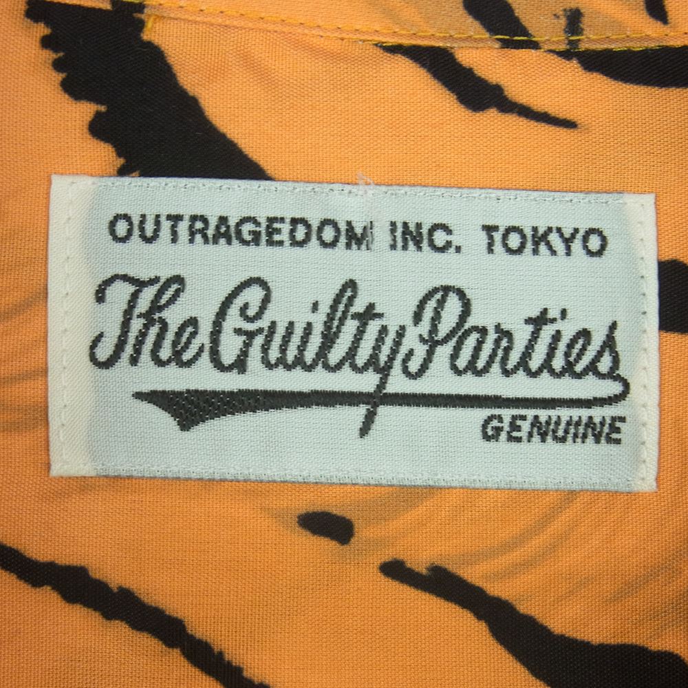 WACKO MARIA ワコマリア 22SS WM-HI27 TIM LEHI ティムリーハイ HAWAIIAN S/S SHIRT TYPE-2 ハワイアン レーヨン アロハ 半袖 シャツ オレンジ系 S【新古品】【未使用】【中古】