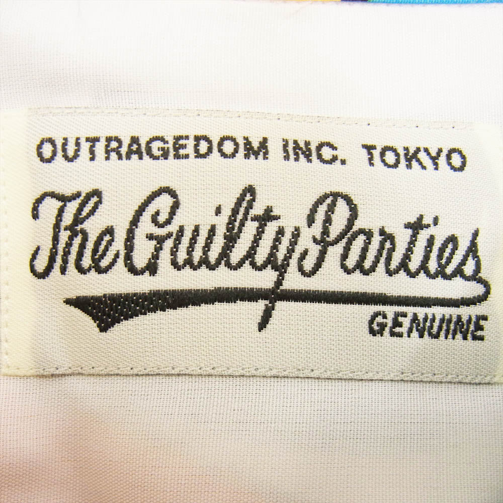 WACKO MARIA ワコマリア 22AW WMS-HI02 HAWAIIAN SHIRT L/S TYPE 1 天国東京百女柄図 ハワイアン レーヨン 長袖 シャツ ホワイト マルチカラー系 M【新古品】【未使用】【中古】